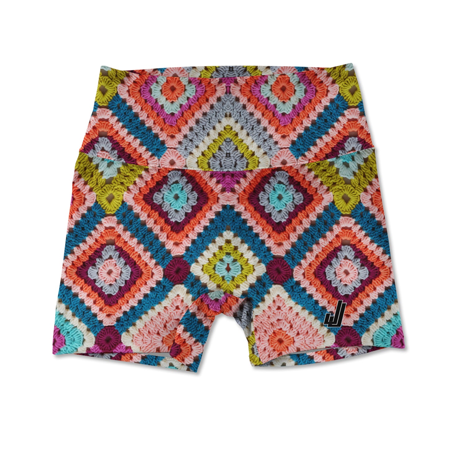 Women's Active Shorts - Diamond Crochet