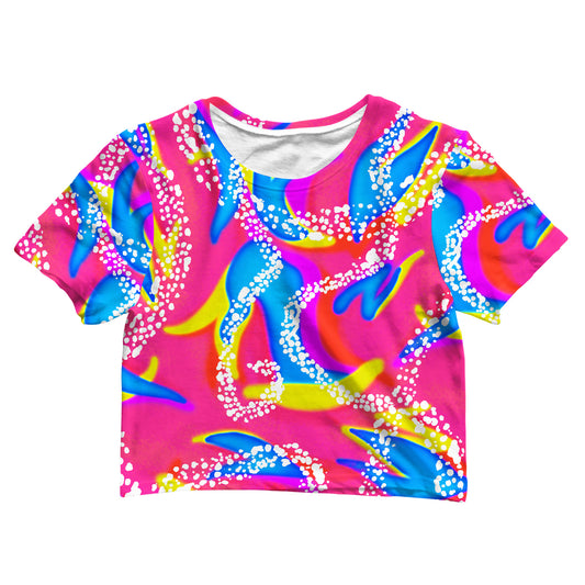 Cotton Crop Tee - 90s Neon