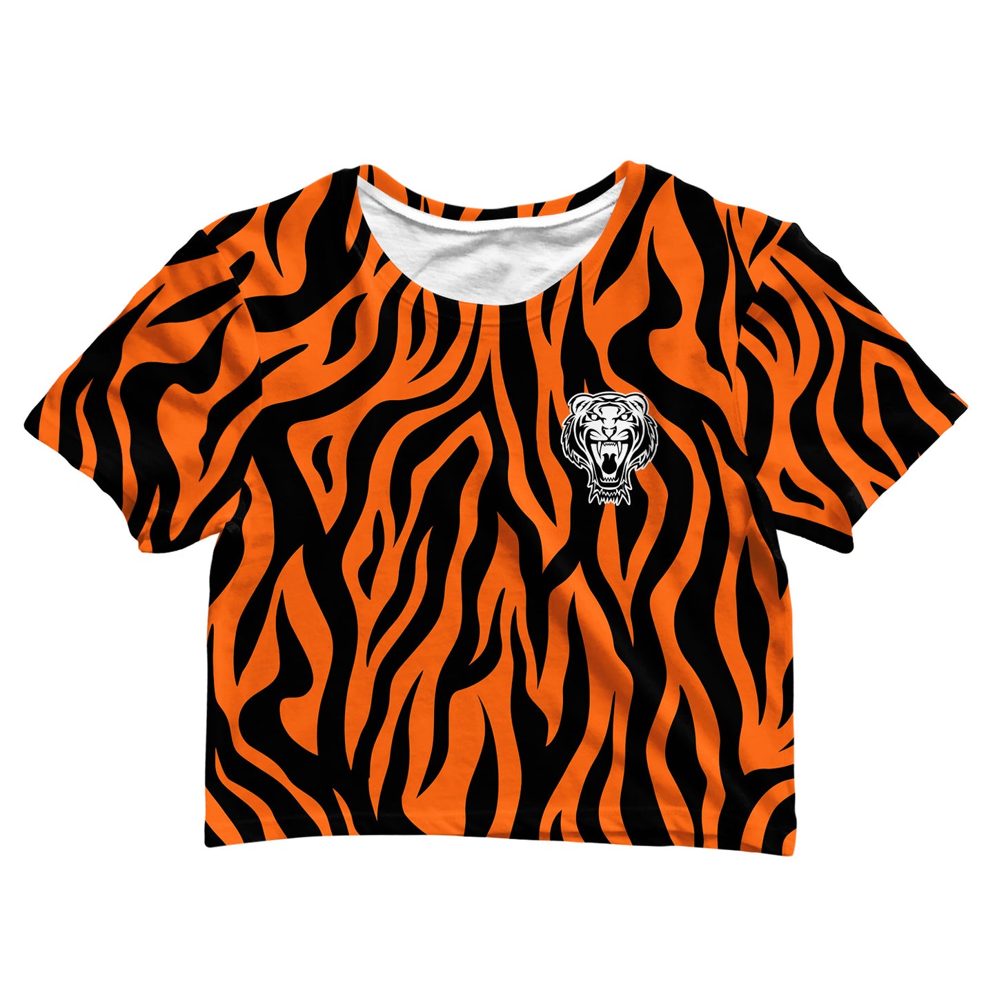 Cotton Crop Tee - Tiger Print