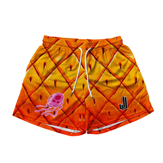 Basic Mesh Shorts - Pineapple