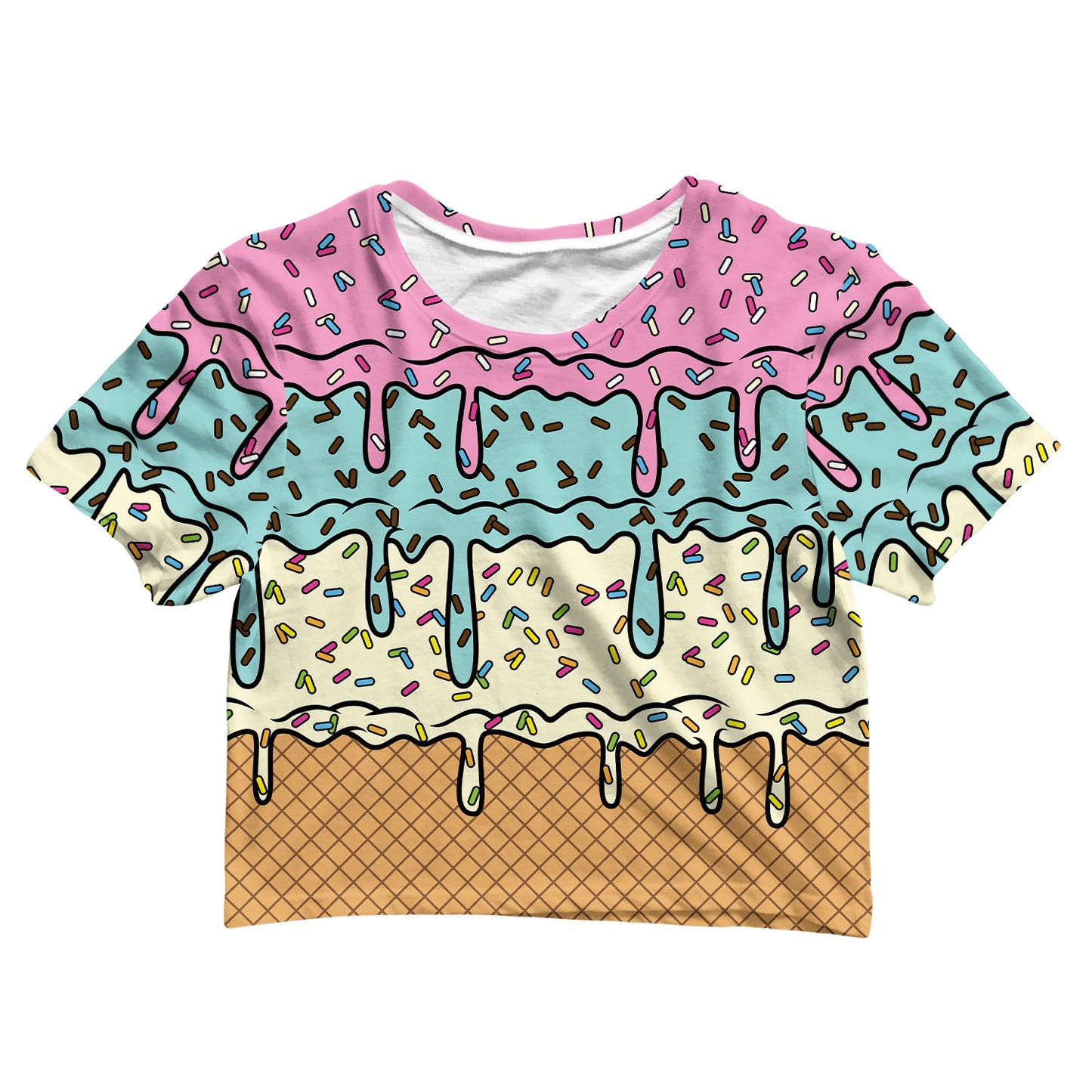 Cotton Crop Tee - Ice Cream Drip