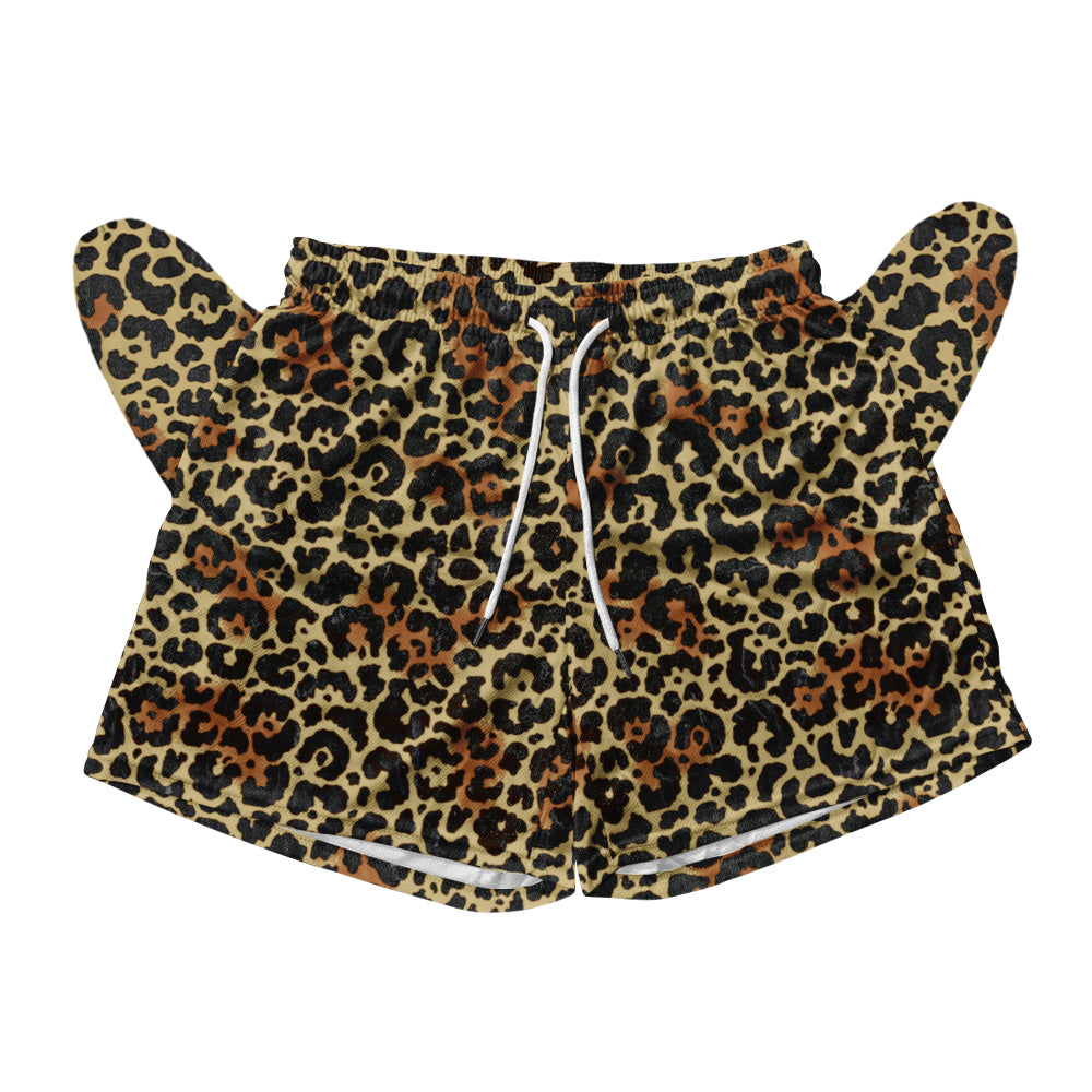 Basic Mesh Shorts - Leopard