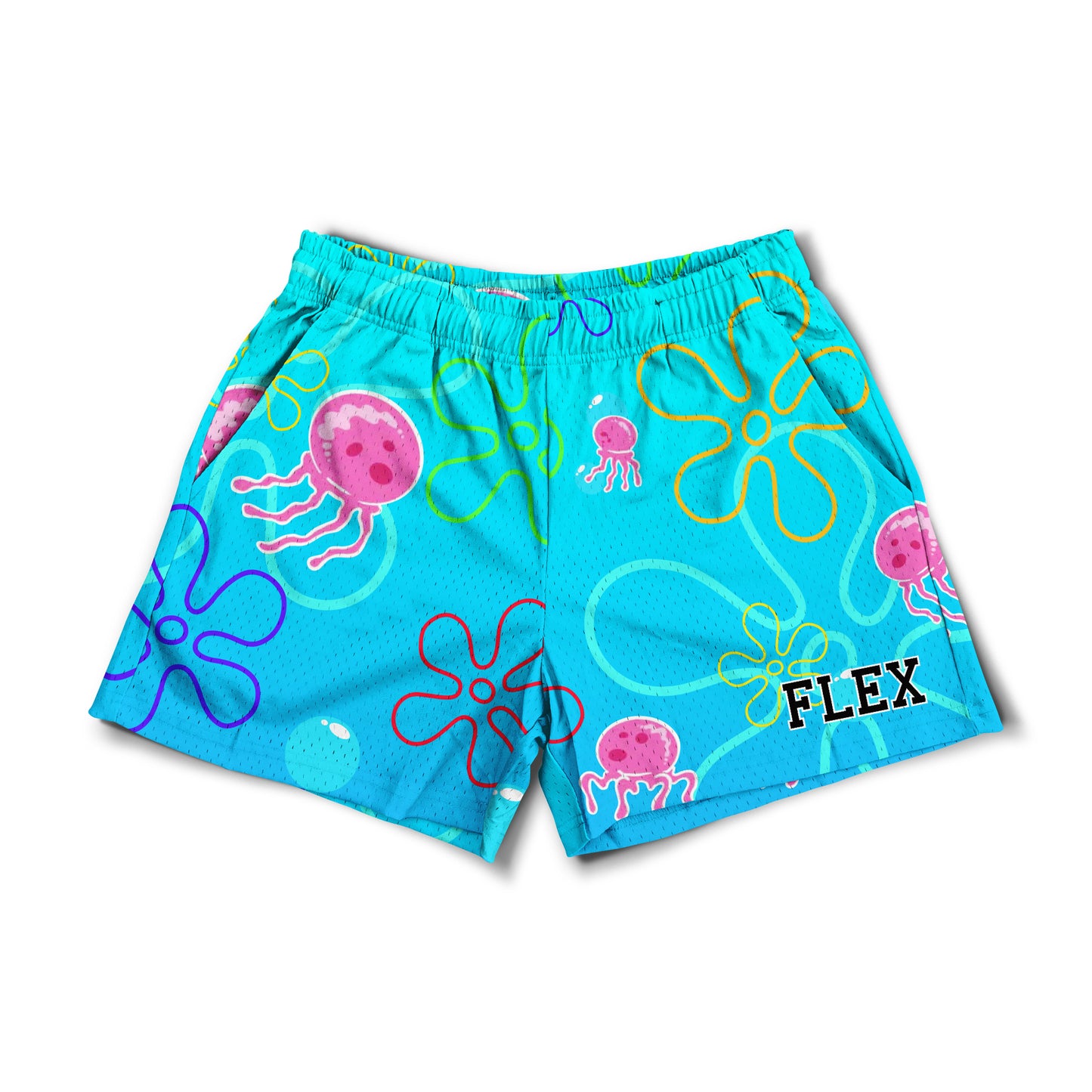 Mesh Flex Shorts 5" - Undersea Parody