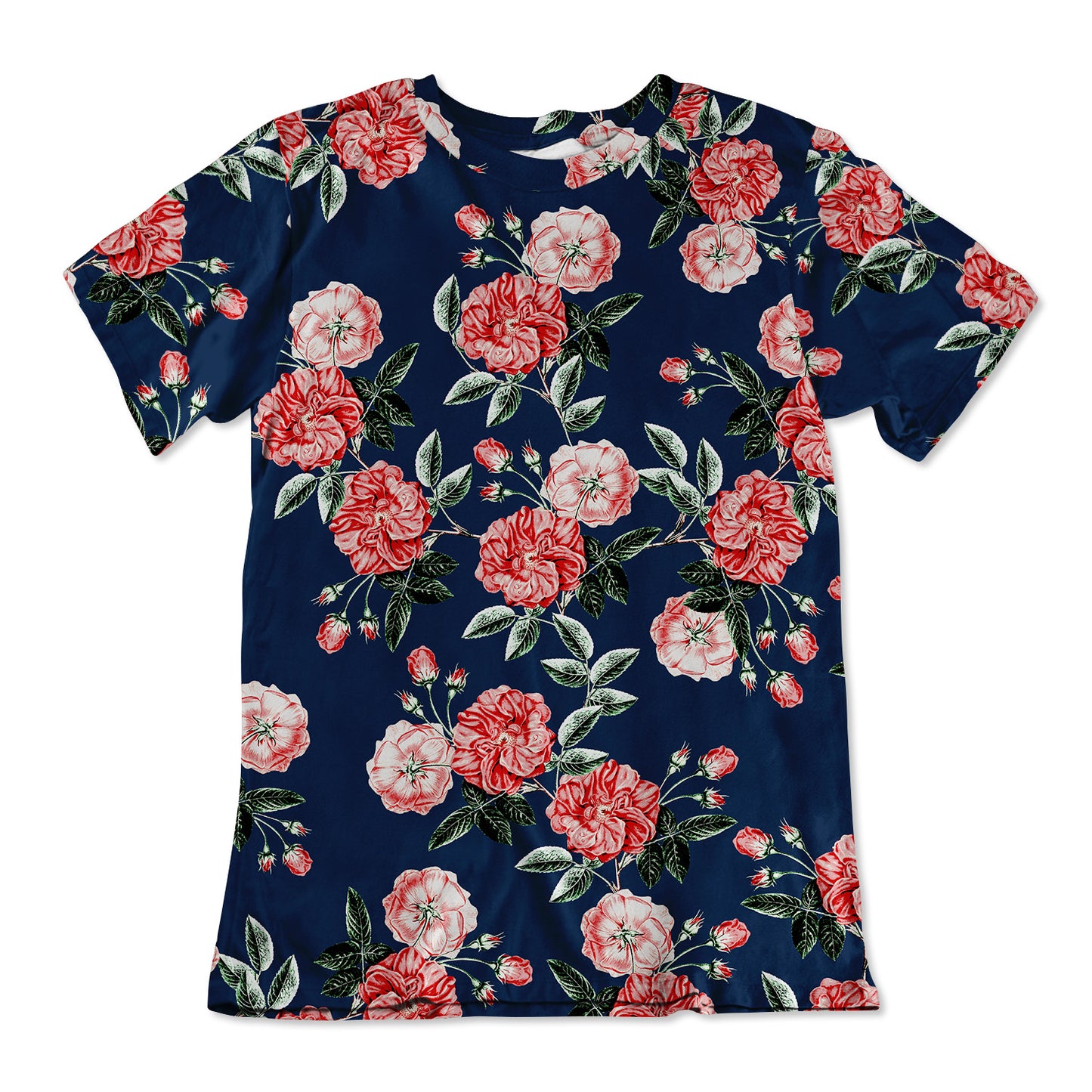 Unisex Cotton Tee - Vintage Roses