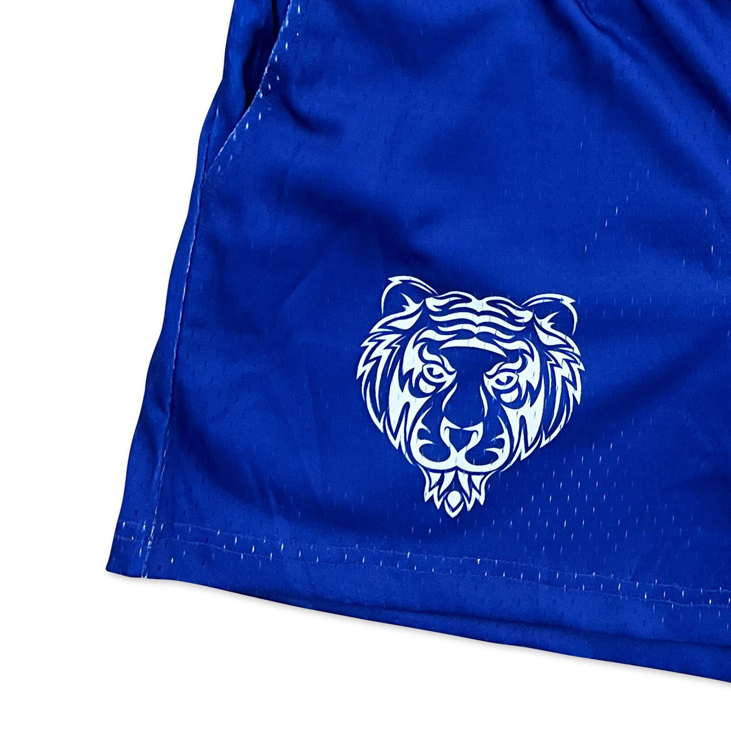 Blue - Premium Mesh JJ Shorts - 5 Inch Inseam - Vintage Gym Basketball Fit