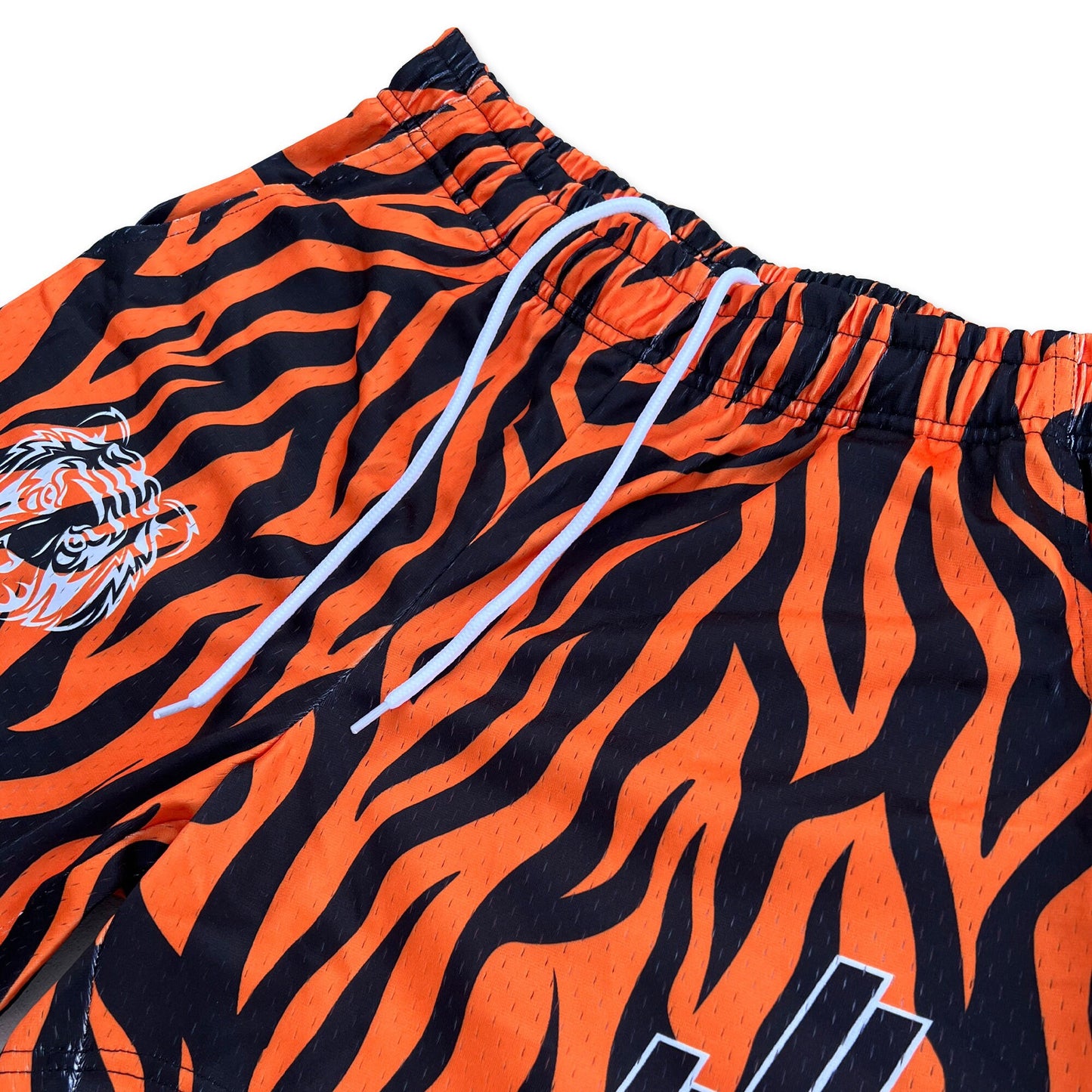 Tiger - Premium Mesh JJ Shorts - 5 Inch Inseam - Vintage Gym Basketball Fit