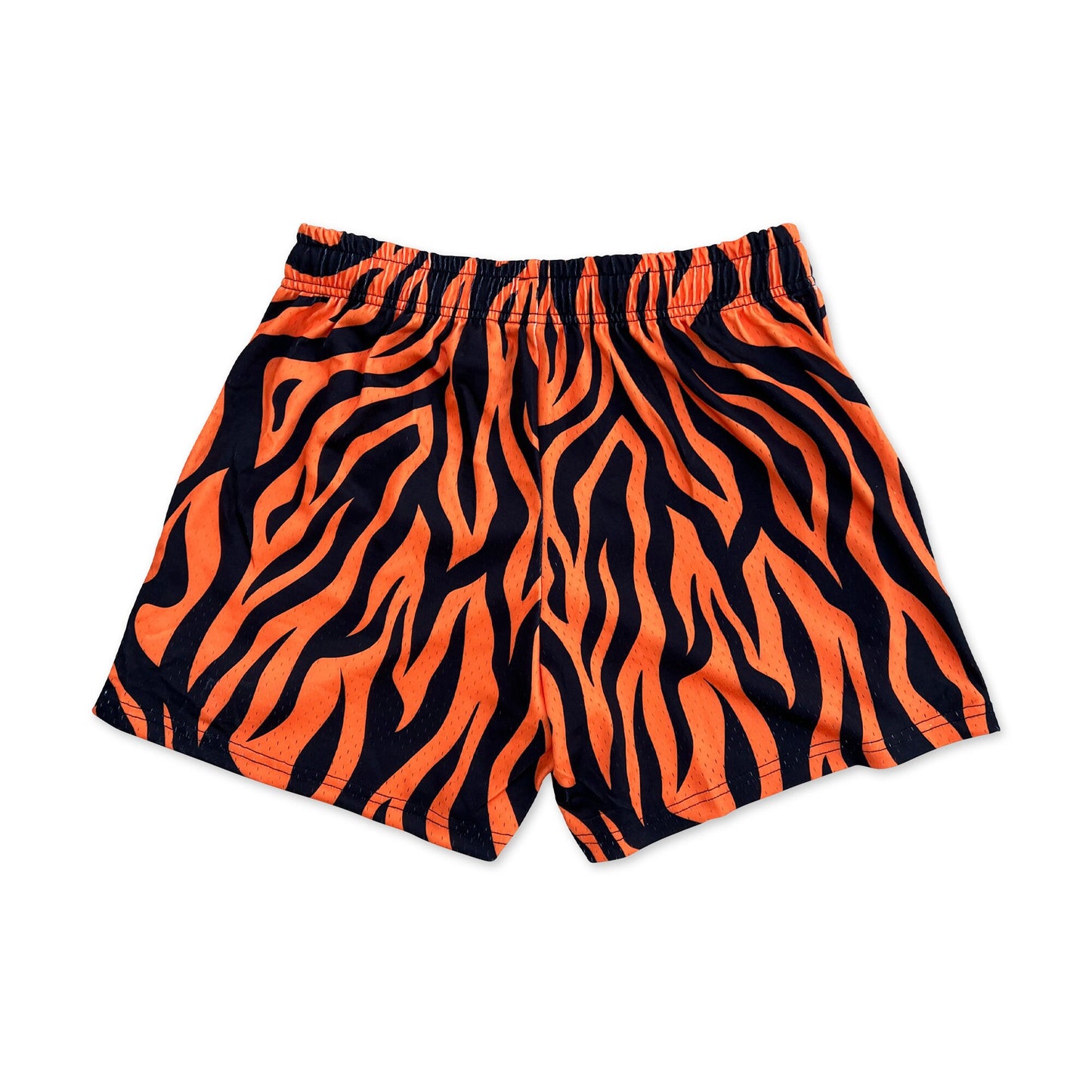 Tiger - Premium Mesh JJ Shorts - 5 Inch Inseam - Vintage Gym Basketball Fit