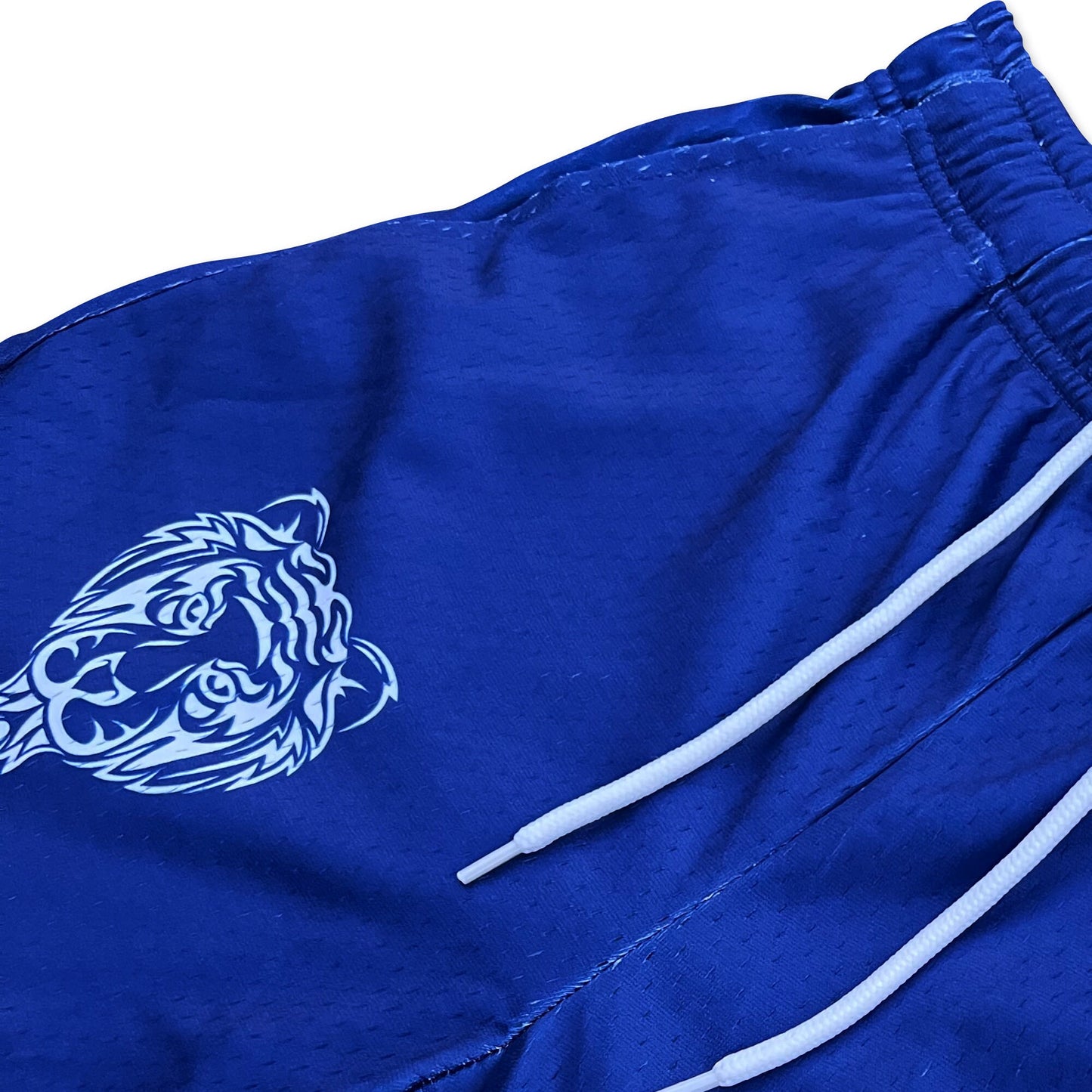 Blue - Premium Mesh JJ Shorts - 5 Inch Inseam - Vintage Gym Basketball Fit