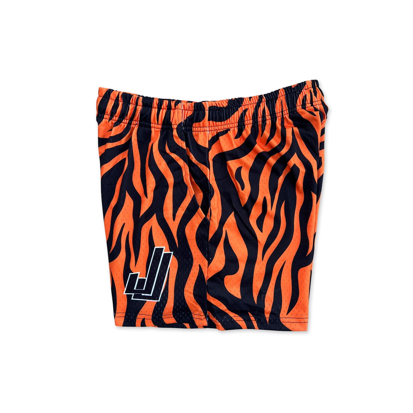 Tiger - Premium Mesh JJ Shorts - 5 Inch Inseam - Vintage Gym Basketball Fit