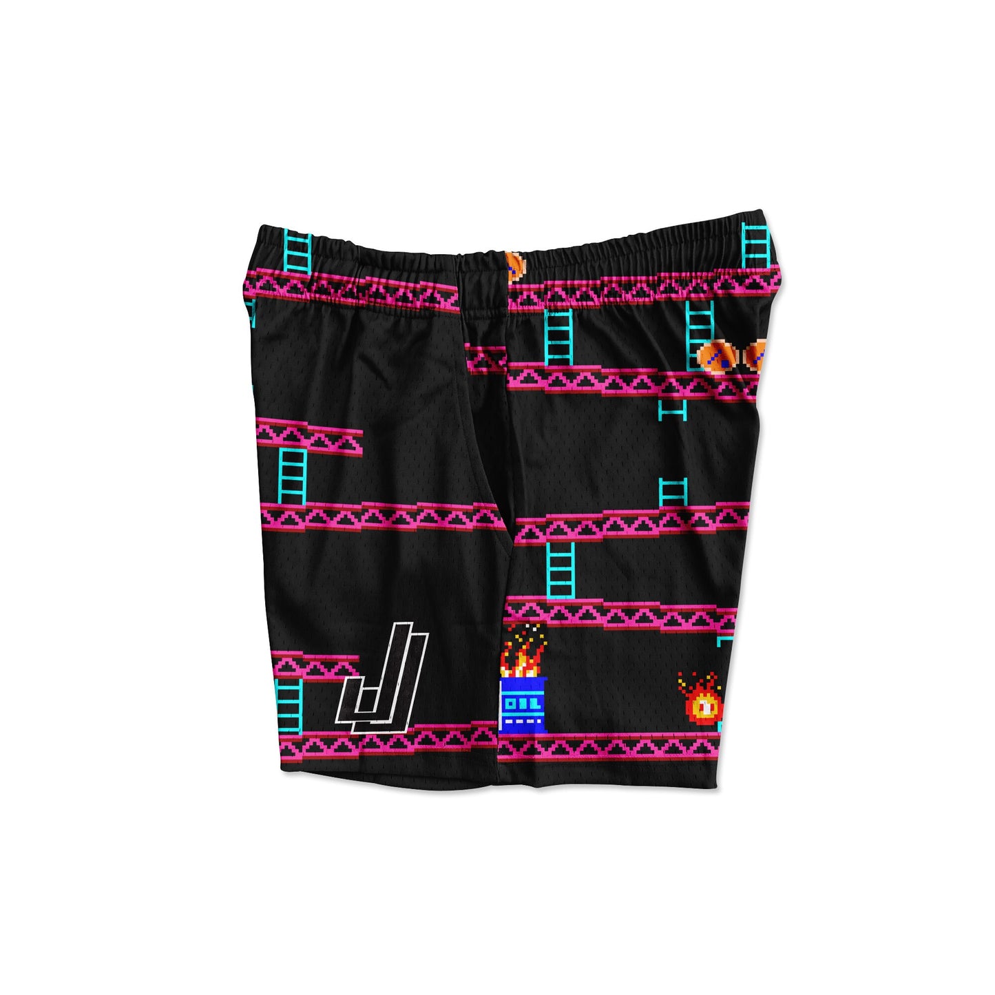 Donkey Strong - Premium Mesh JJ Shorts - 5 Inch Inseam - Vintage Gym Basketball Fit