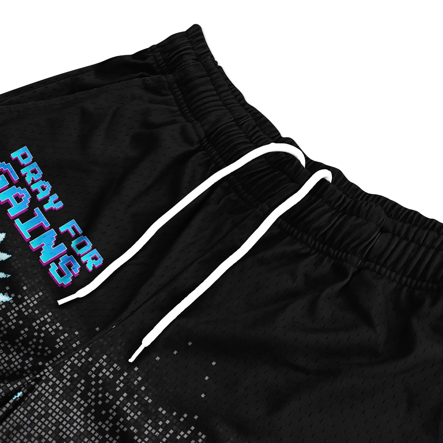 Pray For Gains - Premium Mesh JJ Shorts - 5 Inch Inseam - Vintage Gym Basketball Fit